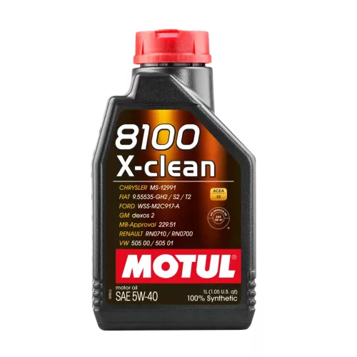 Motul 8100 X-Clean 5W-40 motorolaj 1L