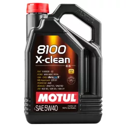 Motul 8100 X-Clean 5W-40 motorolaj 4L