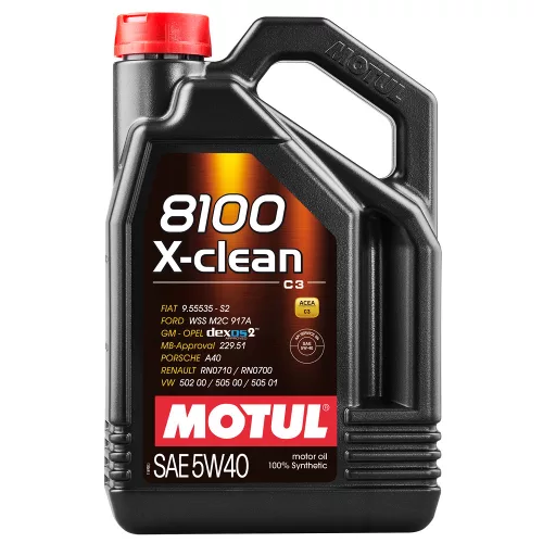 Motul 8100 X-Clean 5W-40 motorolaj 4L