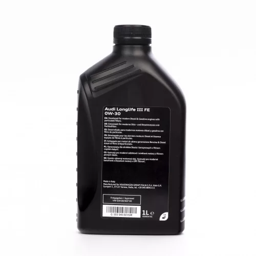Audi Long Life-III FE 0W-30 motorolaj 1L