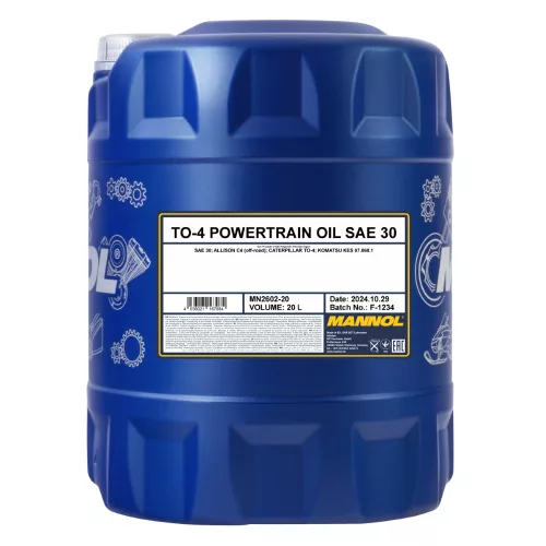 Mannol TO-4 Powertrain Oil SAE 30 hajtóműolaj 20L