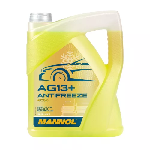 Mannol AG13+ készrekevert hűtőfolyadék 5L