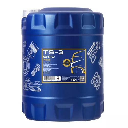 Mannol TS-3 SHPD 10W-40 teherautó motorolaj 10L