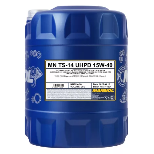 Mannol TS-14 UHPD 15W-40 teherautó motorolaj 20L