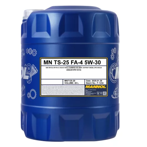 Mannol TS-25 5W-30 teherautó motorolaj 20L