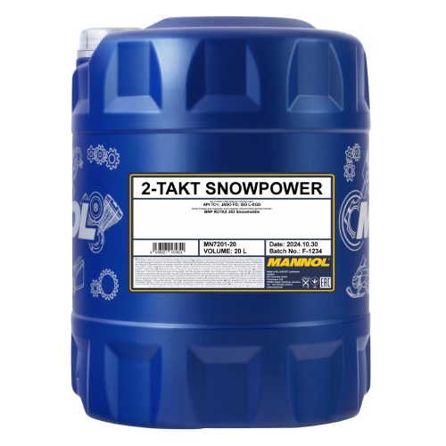 Mannol 2-Takt Snowpower hószán-olaj 20L