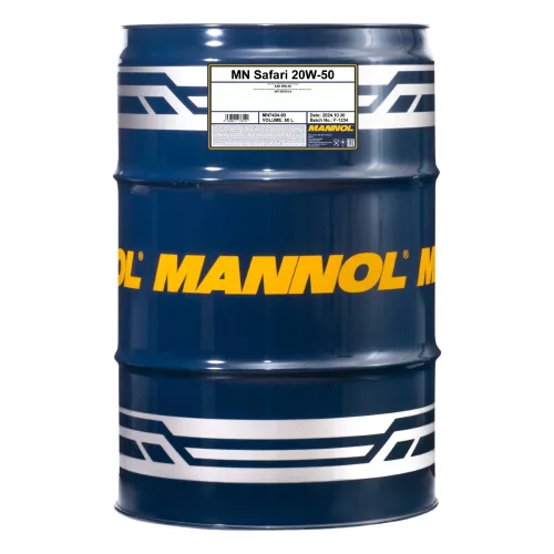 Mannol Safari 20W-50 motorolaj 60L