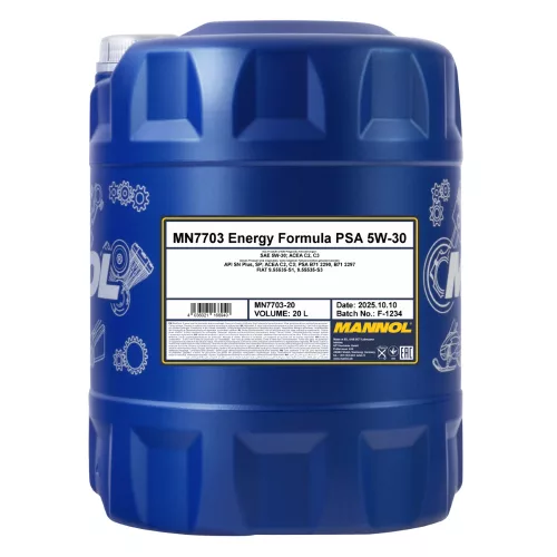 Mannol Energy Formula PSA 5W-30 motorolaj 20L
