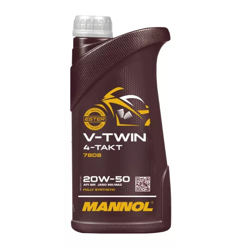 Mannol 4-Takt V-Twin 20W-50 motorkerékpár motorolaj 1L