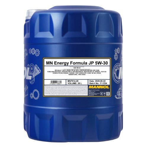 Mannol Energy Formula JP 5W-30 motorolaj 20L