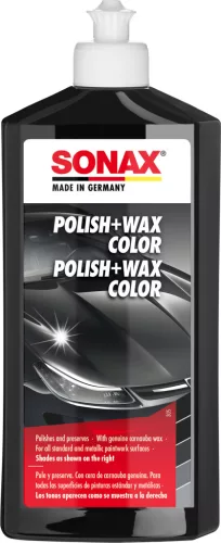 Sonax Polír és wax nano fekete 500ml