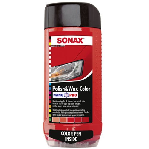 Sonax Polír és wax nano piros 500ml