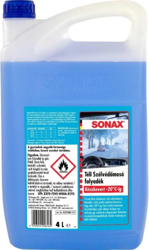 Sonax Téli szélvédőmosó folyadék -20°C citrus 4L