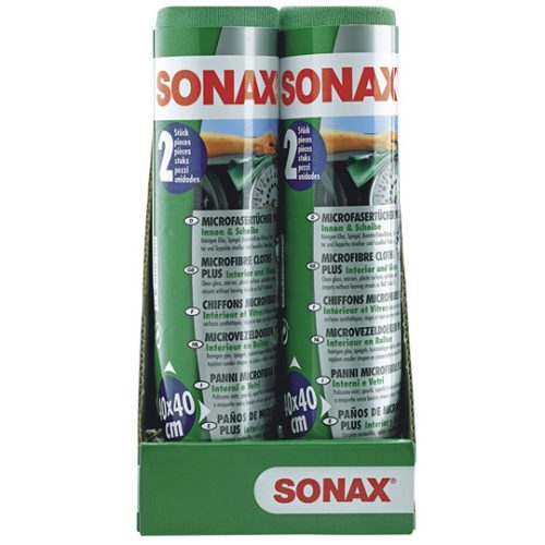 Sonax Mikroszálas belső törlőkendő 2db-os csomag