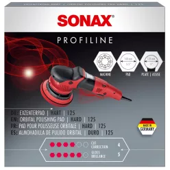   Sonax ExzenterPad hart Polírozó szivacs piros kemény 125mm (excenteres)