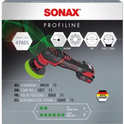   Sonax Profiline ExzenterPad Polírozó szivacs világoszöld, puha 75mm (excenteres)