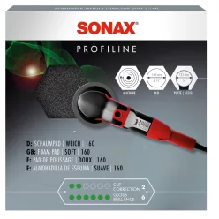   Sonax SchaumPad Weich Polírozó szivacs szürke szuper puha finomságú 160mm