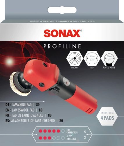 Sonax Bárányszőr korong 80mm 4db-os