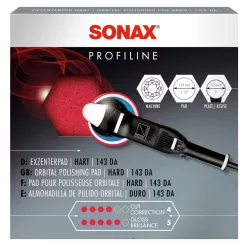   Sonax ExzenterPad hart Polírozó szivacs piros kemény 143mm (excenteres)