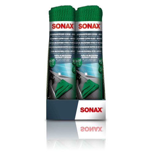 Sonax mikroszálas üvegtisztító és belső törlőkendő 2db