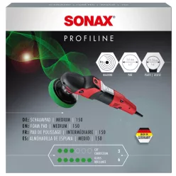   Sonax SchaumPad medium Polírozó szivacs zöld közepes keménységű 150mm (rotációs)