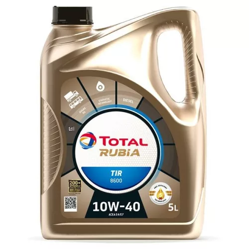 Total Rubia TIR 8600 10W-40 teherautó motorolaj 5L